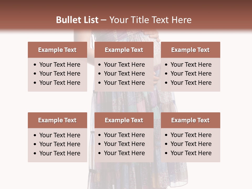 Waiting Pregnancy Girl PowerPoint Template