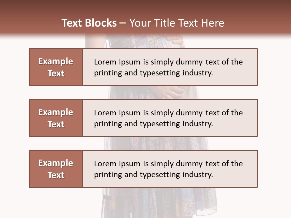 Waiting Pregnancy Girl PowerPoint Template