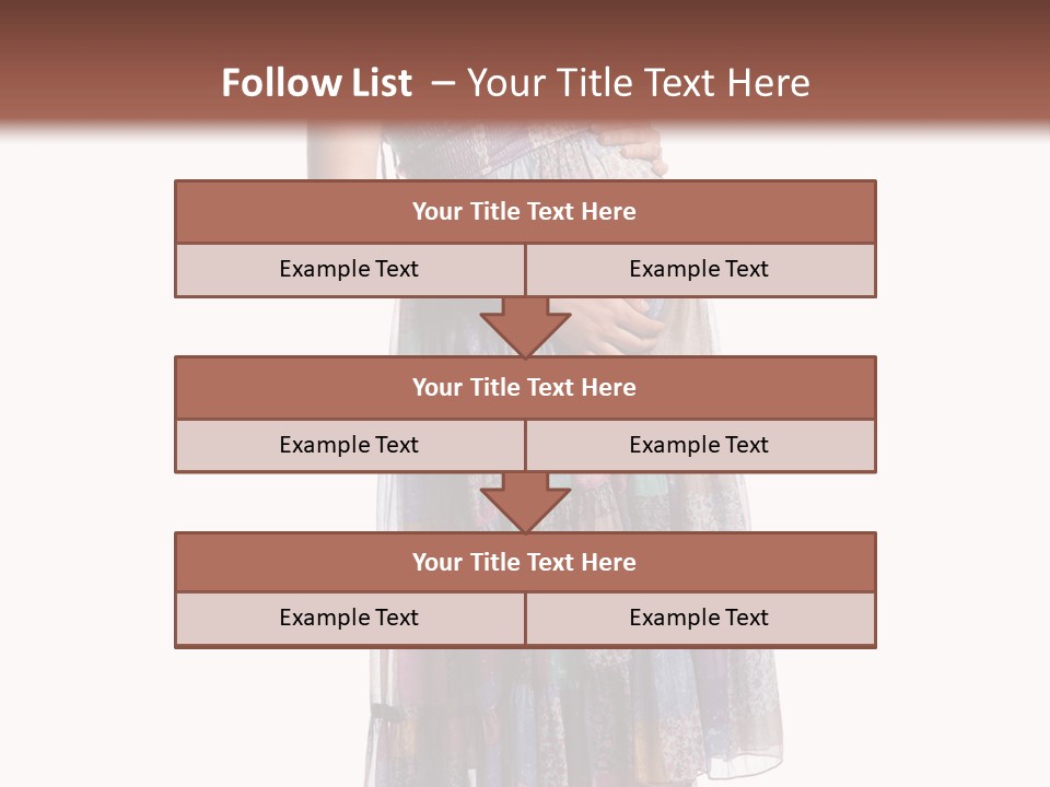 Waiting Pregnancy Girl PowerPoint Template