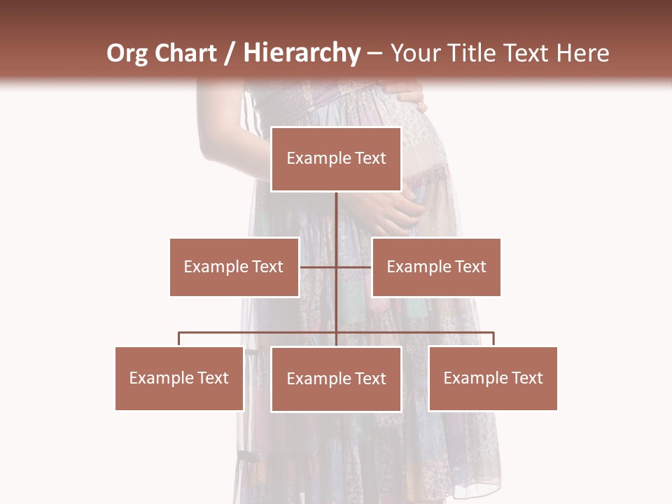 Waiting Pregnancy Girl PowerPoint Template