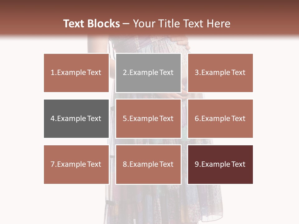 Waiting Pregnancy Girl PowerPoint Template