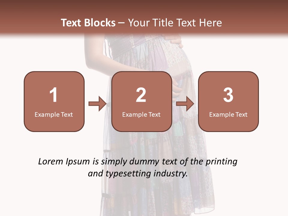 Waiting Pregnancy Girl PowerPoint Template