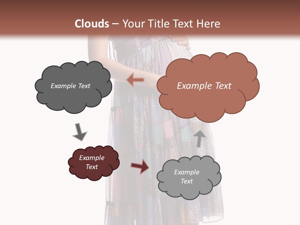 Waiting Pregnancy Girl PowerPoint Template