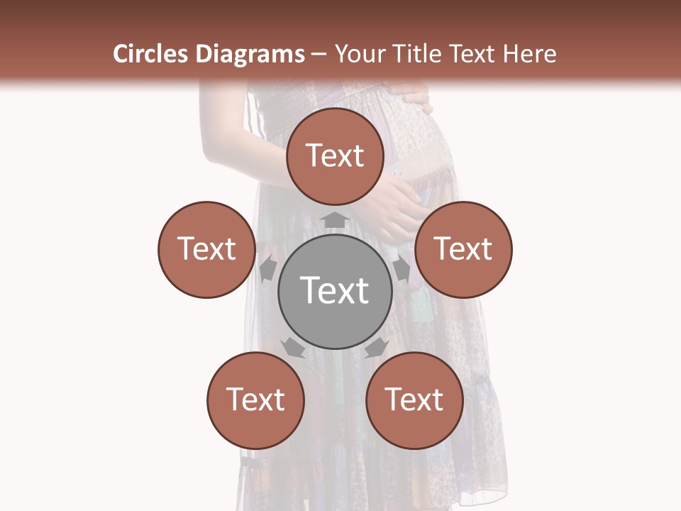 Waiting Pregnancy Girl PowerPoint Template