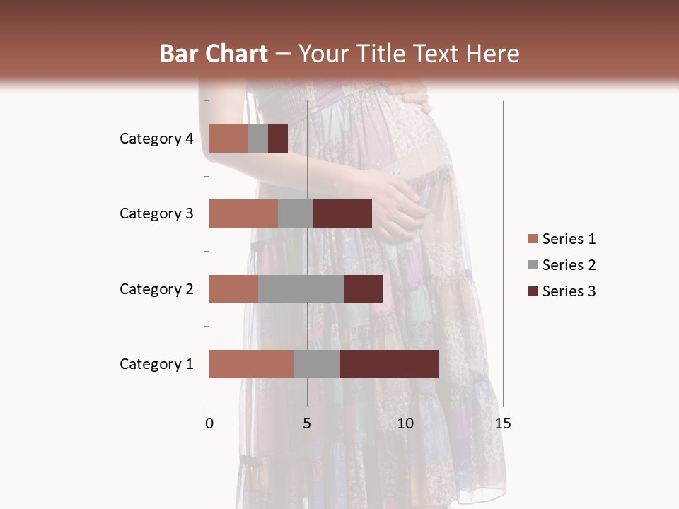 Waiting Pregnancy Girl PowerPoint Template