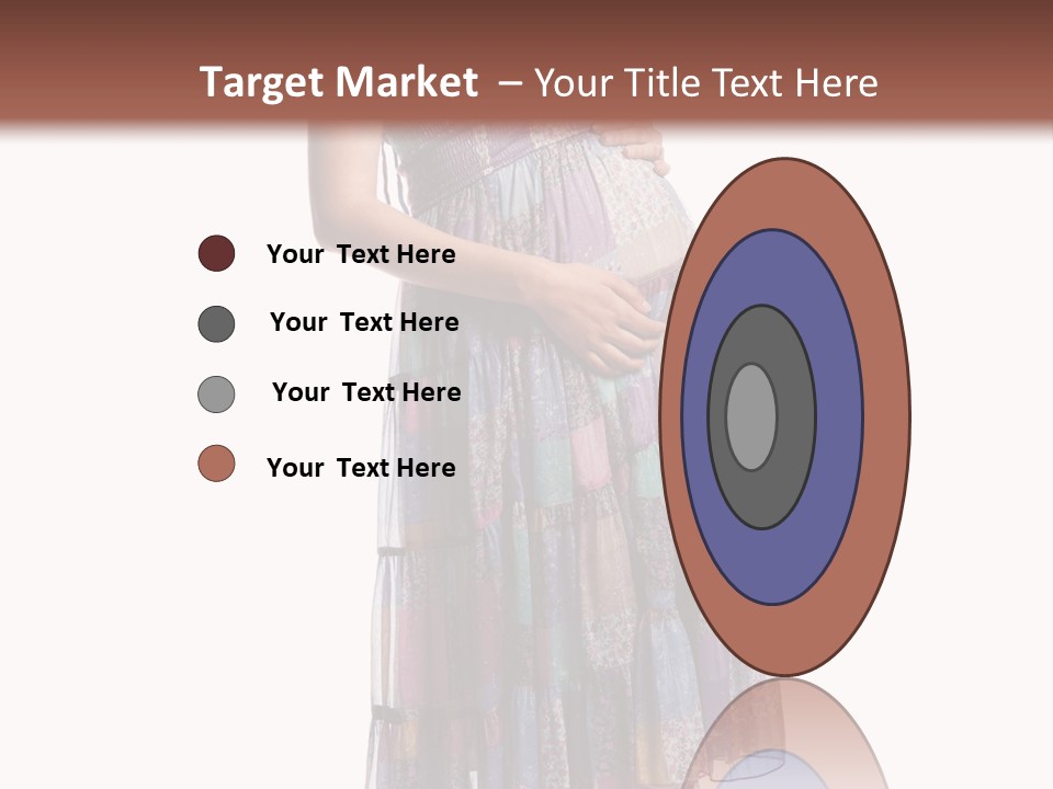 Waiting Pregnancy Girl PowerPoint Template