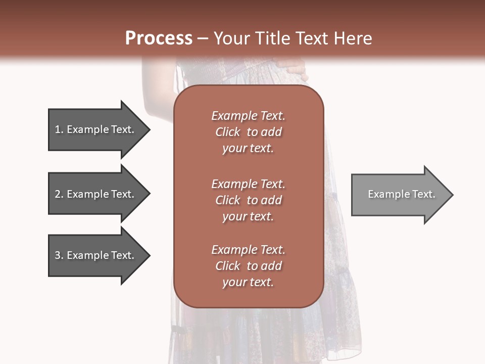 Waiting Pregnancy Girl PowerPoint Template