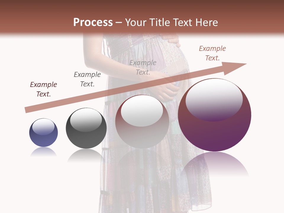 Waiting Pregnancy Girl PowerPoint Template