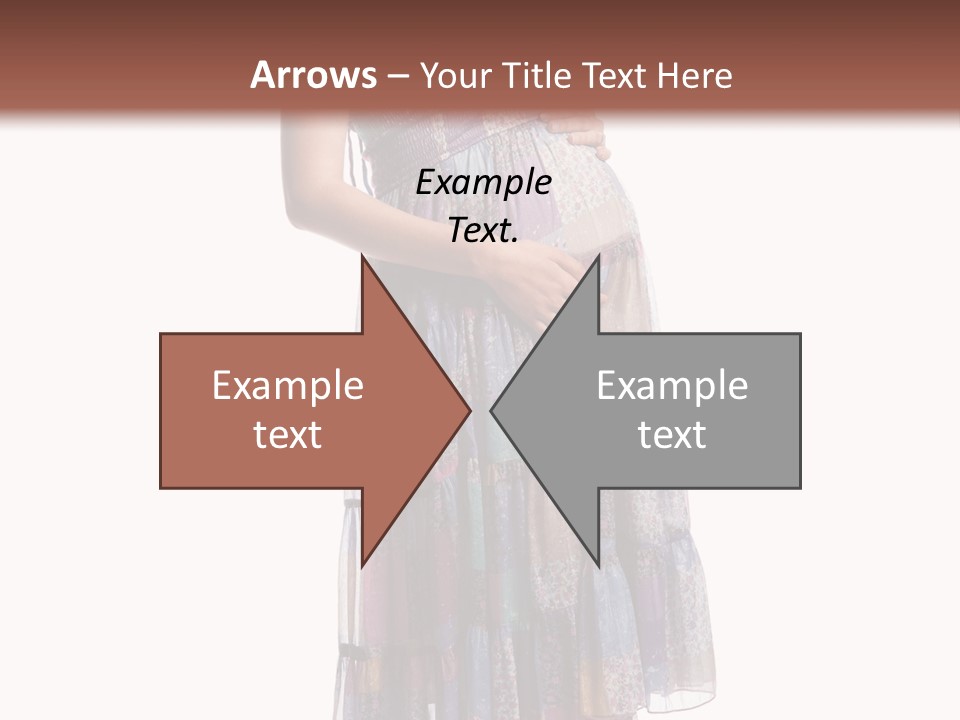 Waiting Pregnancy Girl PowerPoint Template