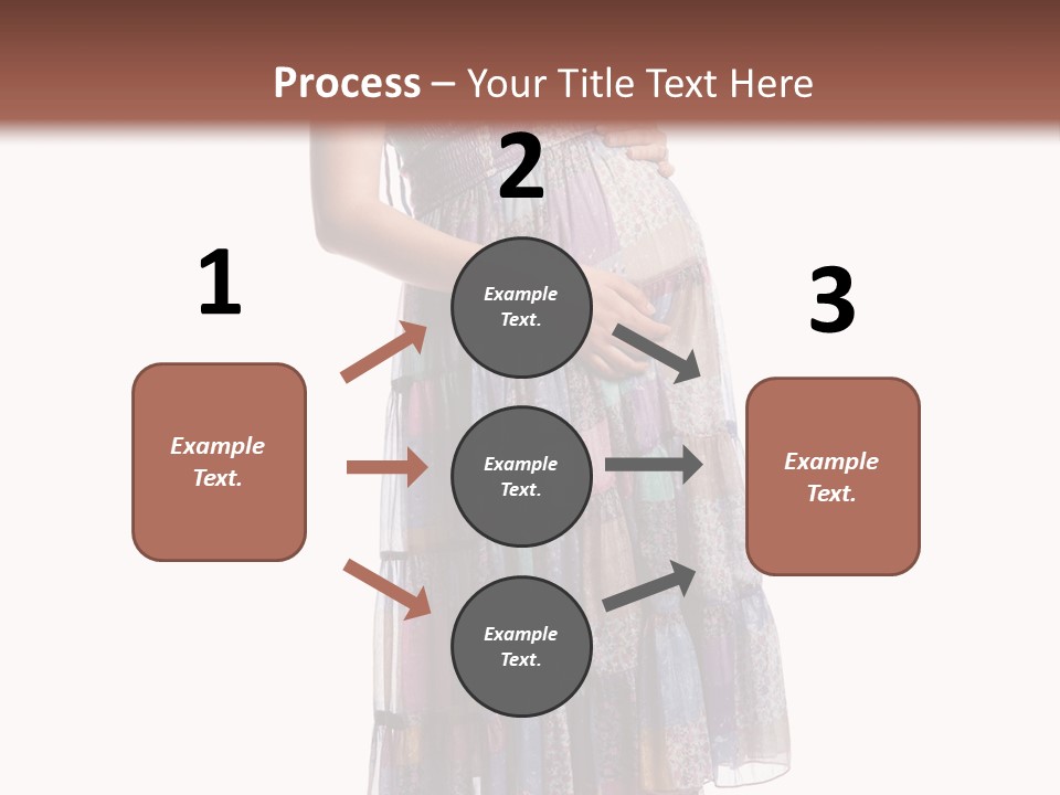 Waiting Pregnancy Girl PowerPoint Template