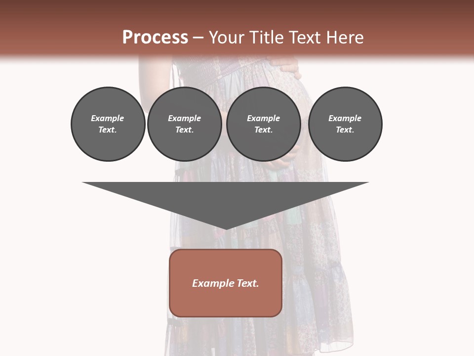 Waiting Pregnancy Girl PowerPoint Template