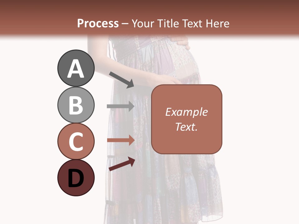 Waiting Pregnancy Girl PowerPoint Template