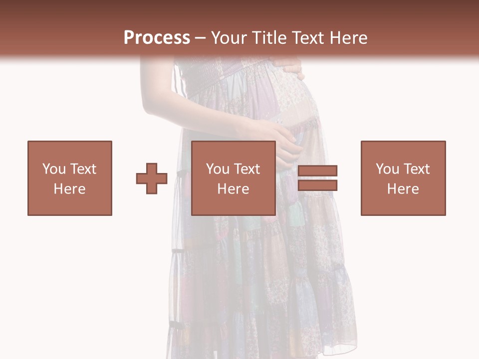 Waiting Pregnancy Girl PowerPoint Template