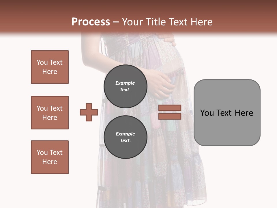 Waiting Pregnancy Girl PowerPoint Template