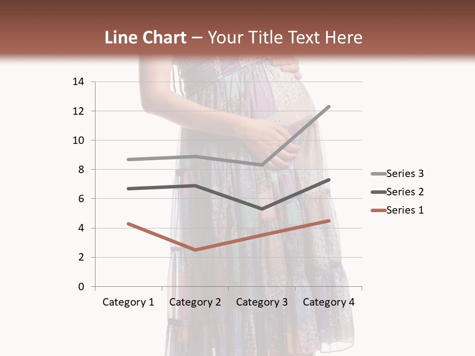 Waiting Pregnancy Girl PowerPoint Template