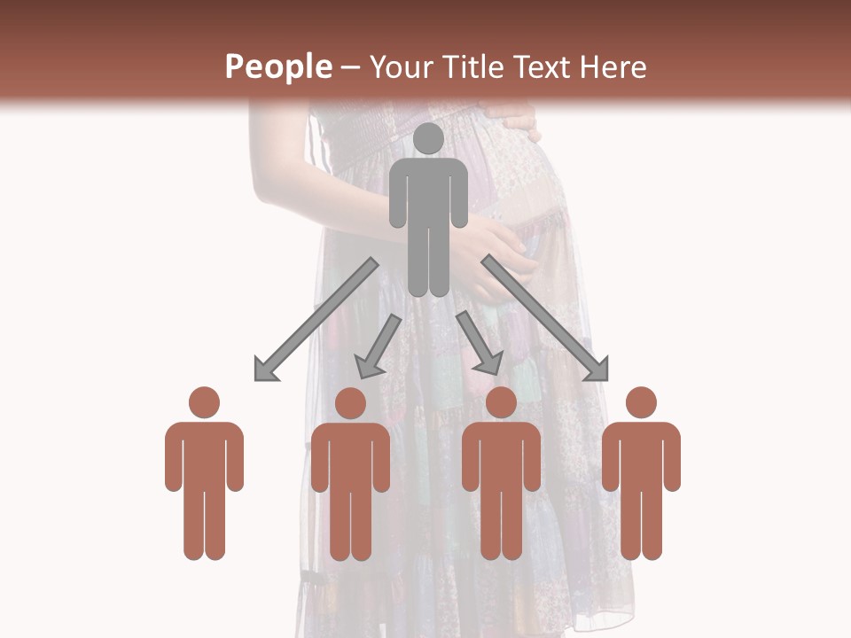 Waiting Pregnancy Girl PowerPoint Template