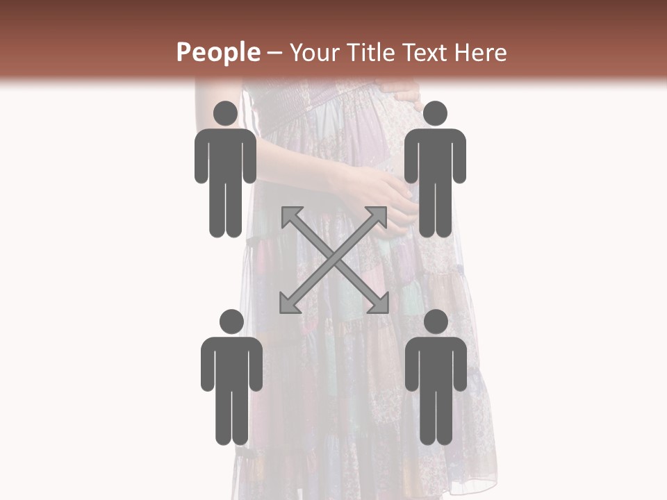 Waiting Pregnancy Girl PowerPoint Template