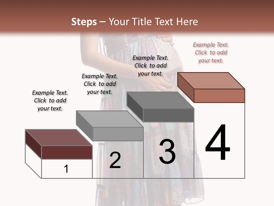 Waiting Pregnancy Girl PowerPoint Template