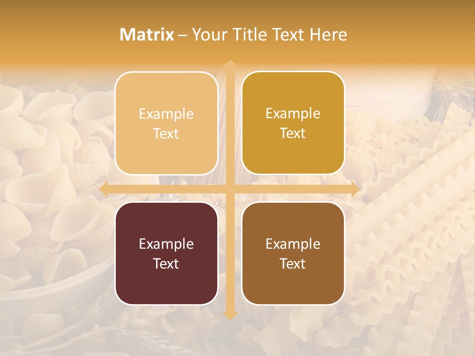 A Bunch Of Different Types Of Pasta On A Table PowerPoint Template