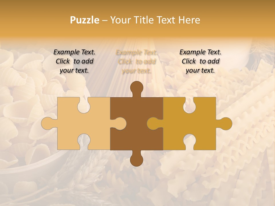 A Bunch Of Different Types Of Pasta On A Table PowerPoint Template