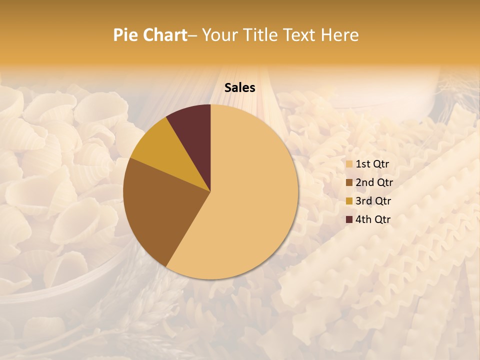 A Bunch Of Different Types Of Pasta On A Table PowerPoint Template