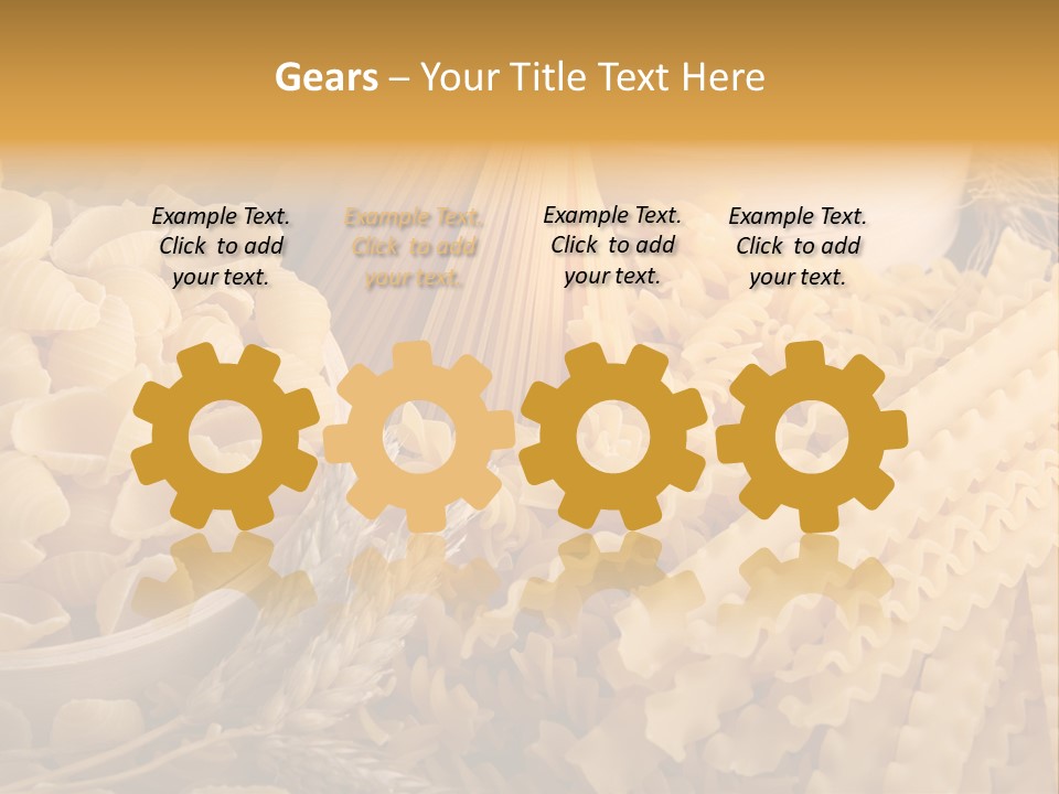 A Bunch Of Different Types Of Pasta On A Table PowerPoint Template