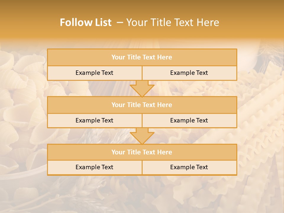 A Bunch Of Different Types Of Pasta On A Table PowerPoint Template