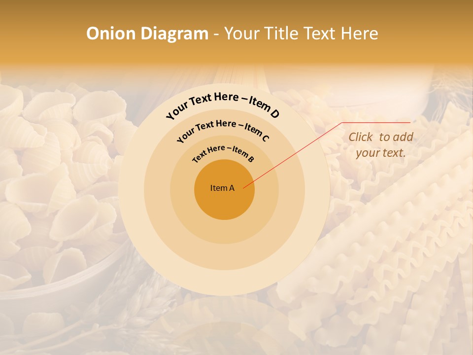 A Bunch Of Different Types Of Pasta On A Table PowerPoint Template