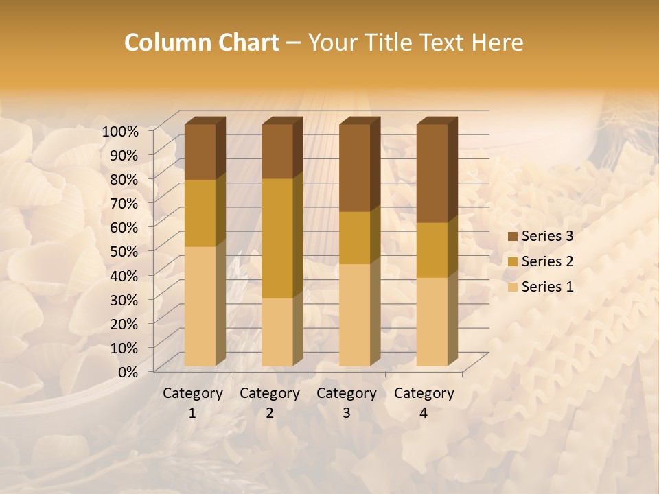 A Bunch Of Different Types Of Pasta On A Table PowerPoint Template