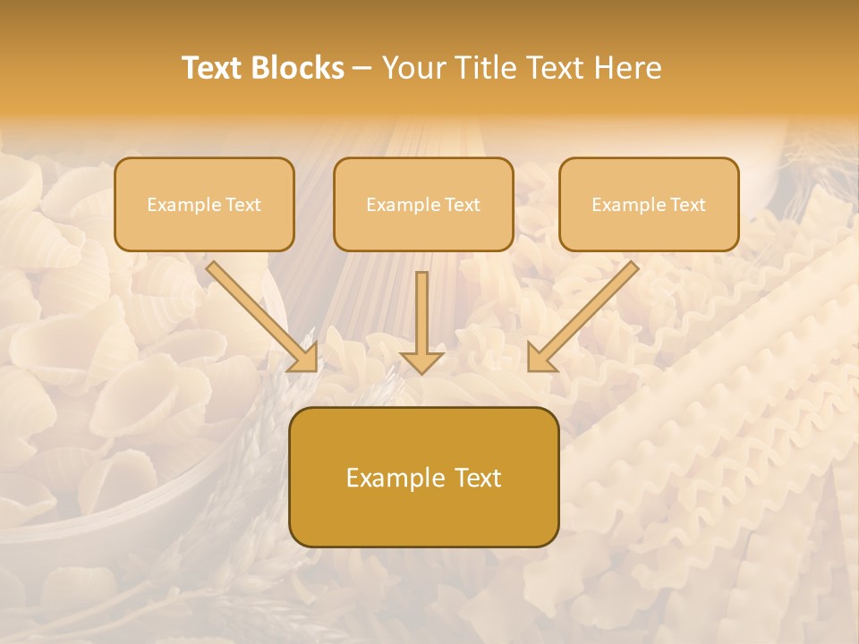 A Bunch Of Different Types Of Pasta On A Table PowerPoint Template