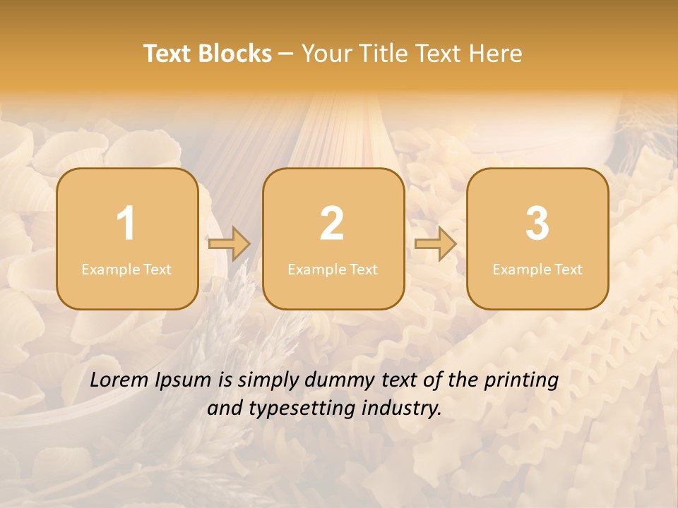 A Bunch Of Different Types Of Pasta On A Table PowerPoint Template