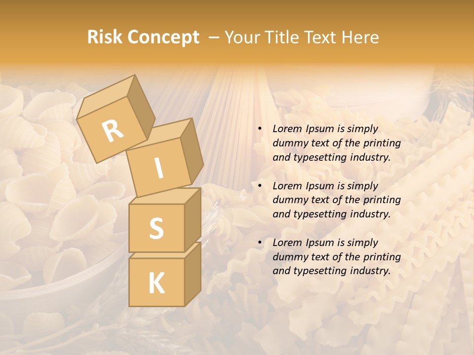 A Bunch Of Different Types Of Pasta On A Table PowerPoint Template