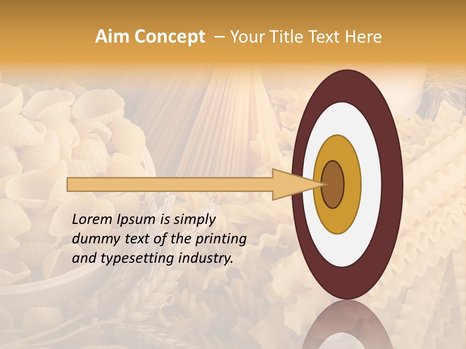 A Bunch Of Different Types Of Pasta On A Table PowerPoint Template