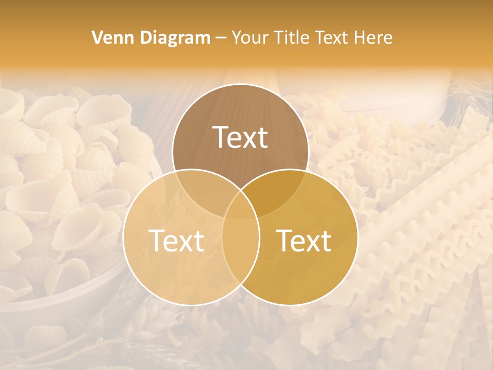 A Bunch Of Different Types Of Pasta On A Table PowerPoint Template