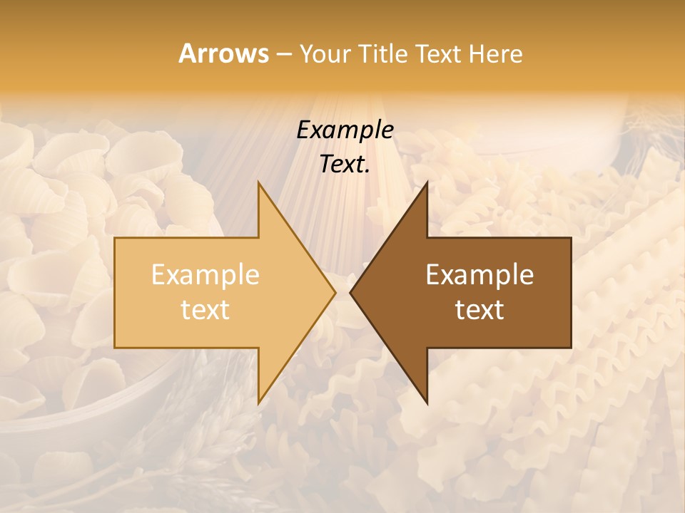 A Bunch Of Different Types Of Pasta On A Table PowerPoint Template