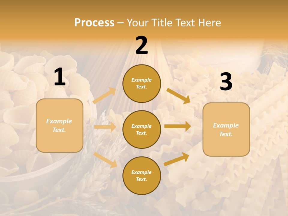 A Bunch Of Different Types Of Pasta On A Table PowerPoint Template