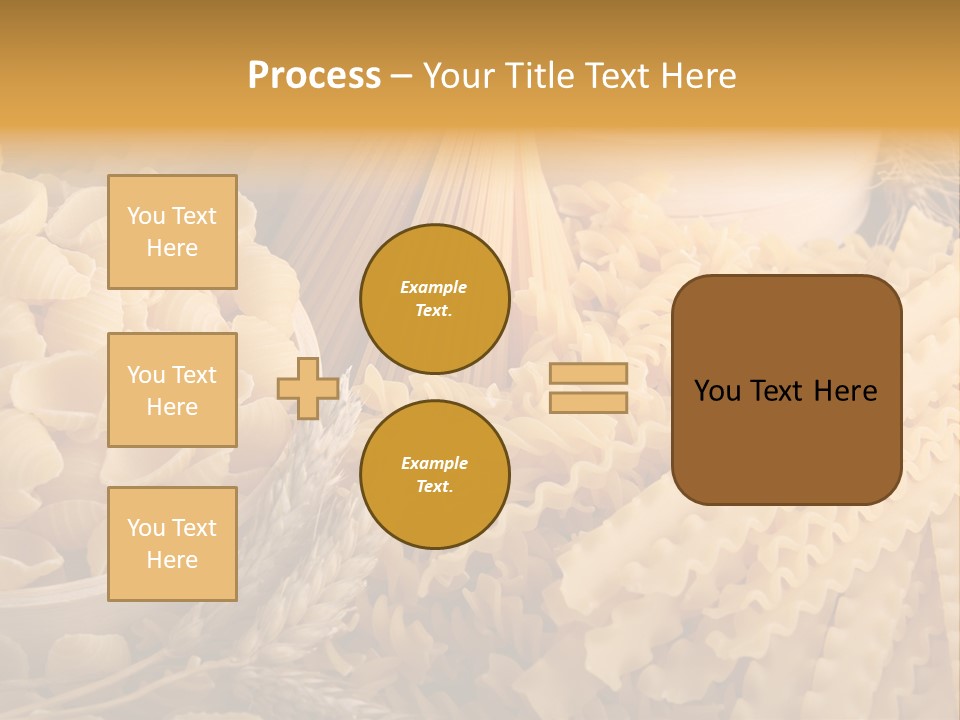 A Bunch Of Different Types Of Pasta On A Table PowerPoint Template