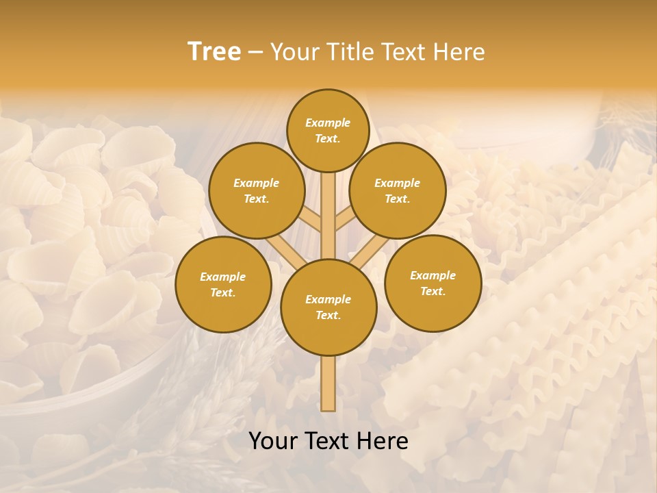 A Bunch Of Different Types Of Pasta On A Table PowerPoint Template