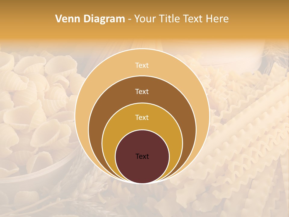 A Bunch Of Different Types Of Pasta On A Table PowerPoint Template
