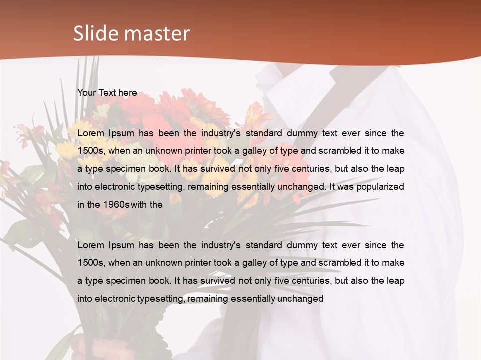 Bunch Isolated Male PowerPoint Template