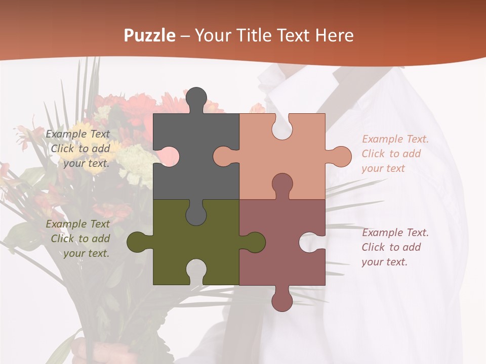 Bunch Isolated Male PowerPoint Template