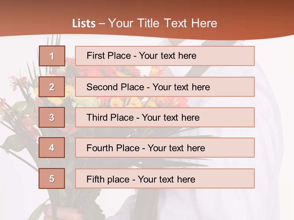 Bunch Isolated Male PowerPoint Template