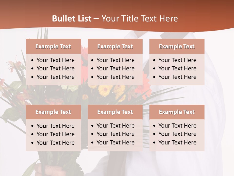 Bunch Isolated Male PowerPoint Template