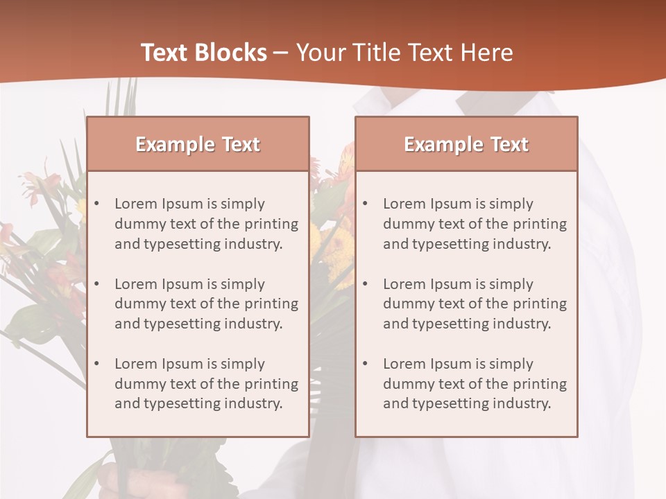 Bunch Isolated Male PowerPoint Template