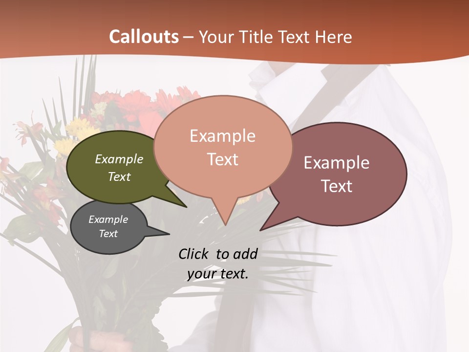 Bunch Isolated Male PowerPoint Template