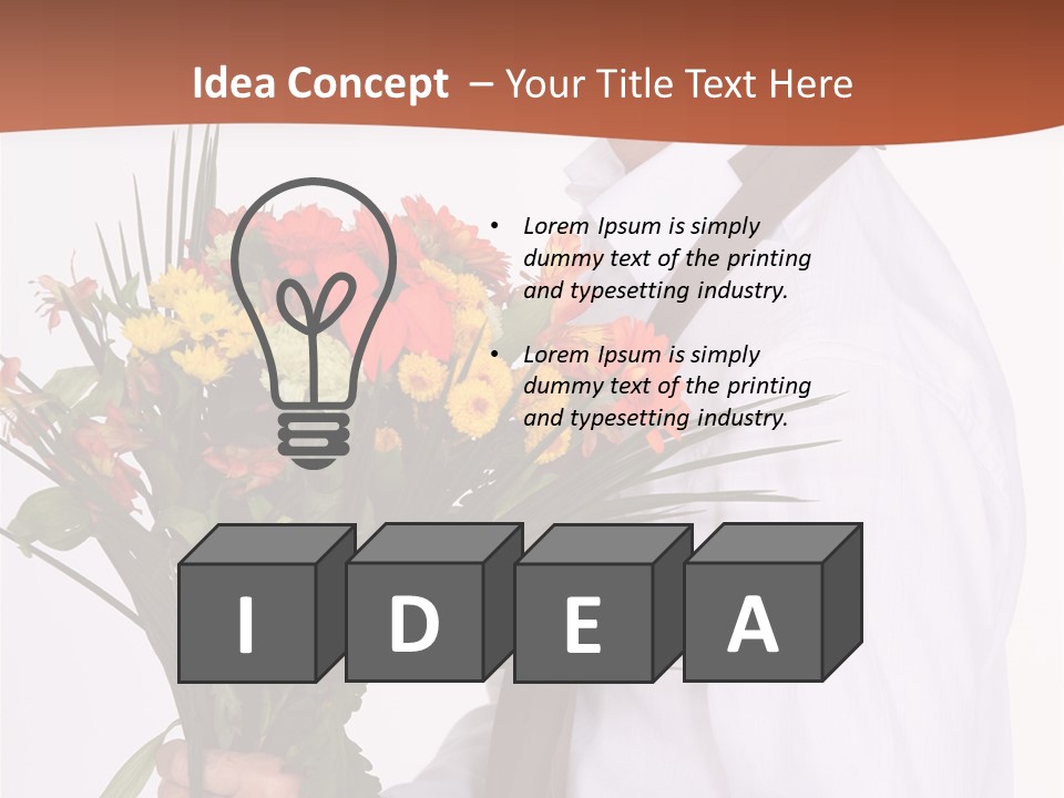 Bunch Isolated Male PowerPoint Template