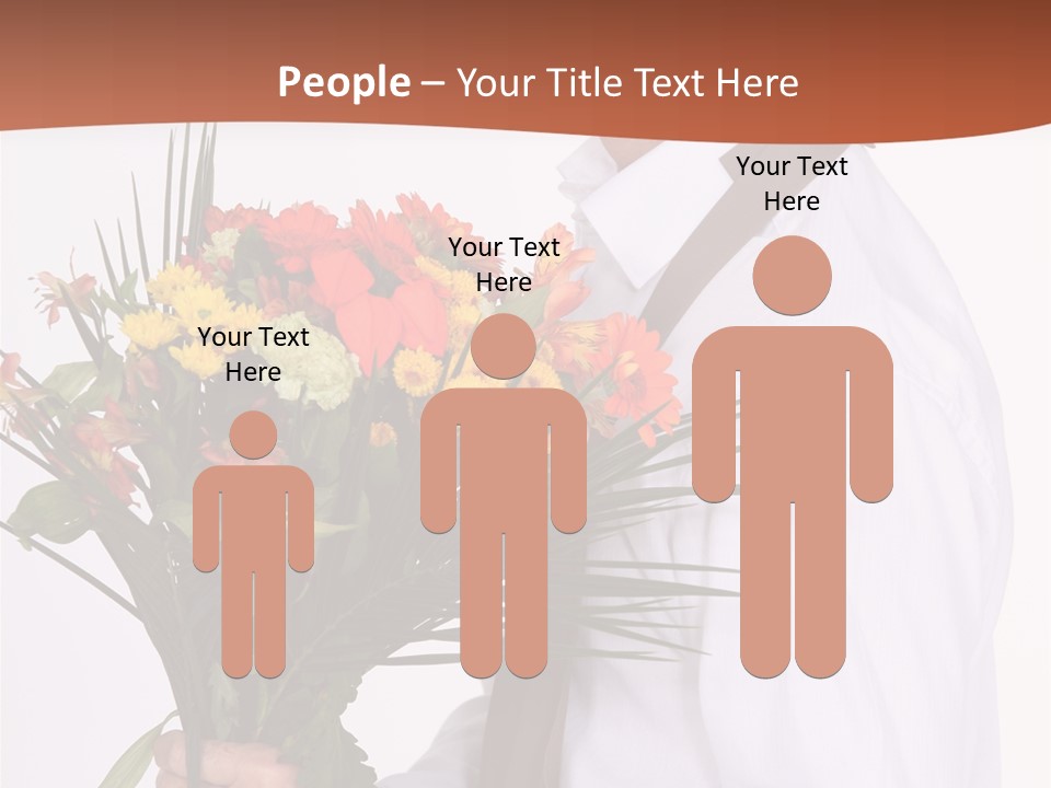 Bunch Isolated Male PowerPoint Template