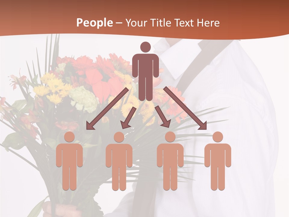 Bunch Isolated Male PowerPoint Template