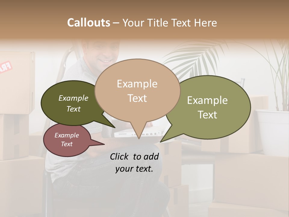 Flat Help Helpful PowerPoint Template