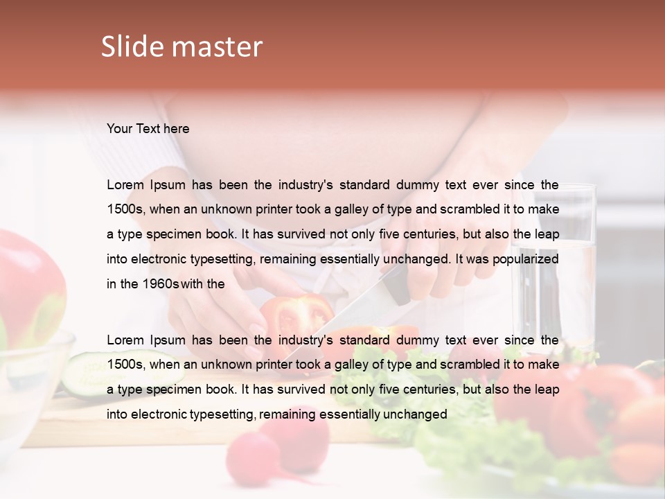Mother People Vegetables PowerPoint Template